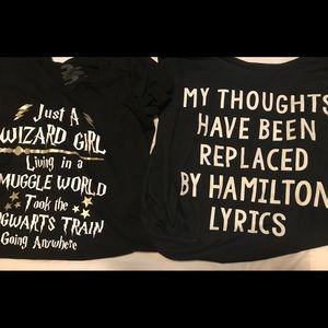 Harry Potter & Hamilton Shirts